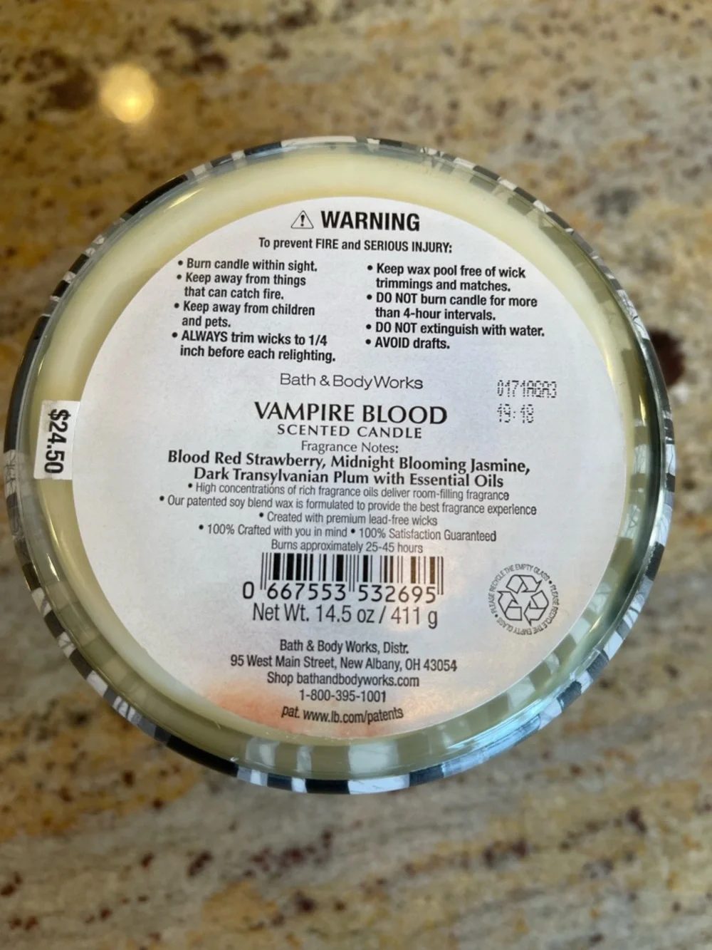 Pumpkin Carving and Vampire Blood Bath & Body Candle Halloween set of 2 - Picture 7 of 11